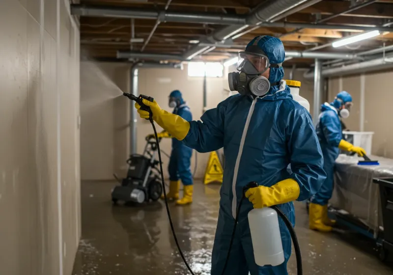 Basement Sanitization and Antimicrobial Treatment process in Hamtramck, MI